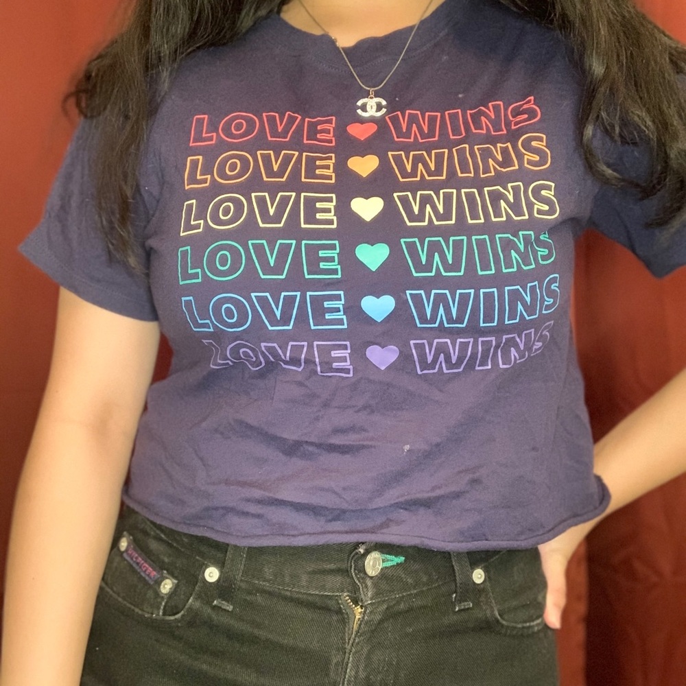 LOVE WINS tee shirt - Picture 3 of 4